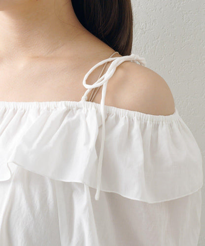 蝴蝶荷葉邊寬鬆長款上衣