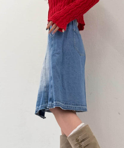 w closet 牛仔中長半身裙