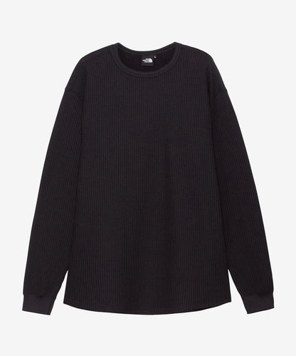 THE NORTH FACE 長袖 保暖華夫格 圓領上衣