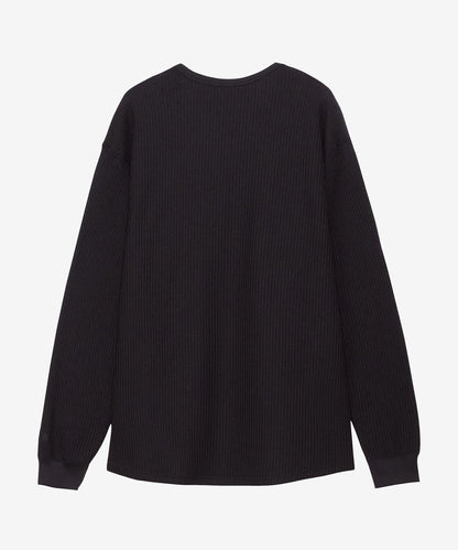 THE NORTH FACE 長袖 保暖華夫格 圓領上衣