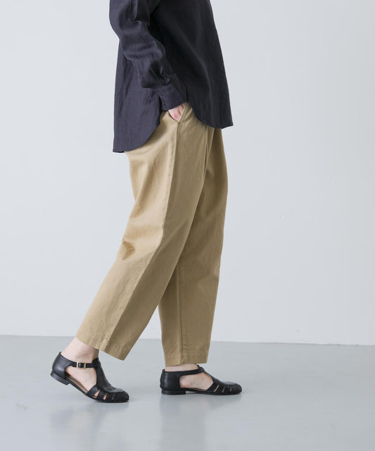 斜紋布寬鬆哈倫褲