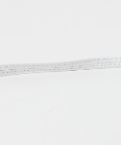 UNDECORATED LEATHER SHOELACES BELT 腰帶