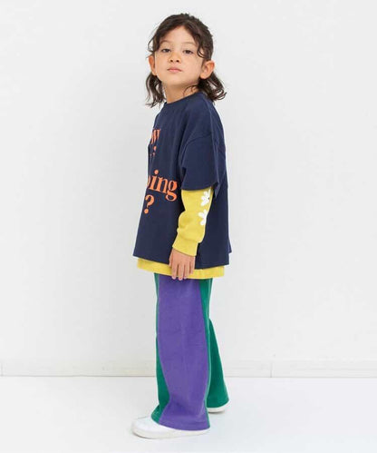 可成套 側邊條紋 毛圈面料 全長長褲