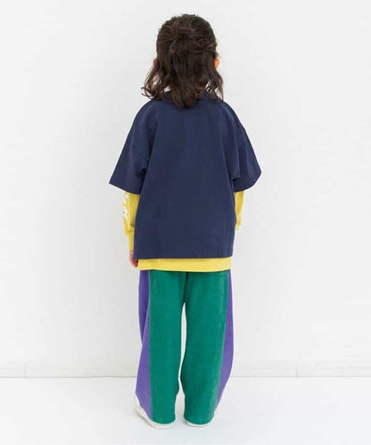 可成套 側邊條紋 毛圈面料 全長長褲