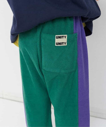 可成套 側邊條紋 毛圈面料 全長長褲