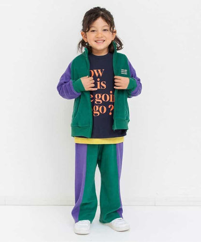 可成套 側邊條紋 毛圈面料 全長長褲