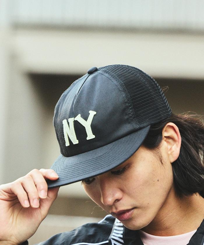 聯名 毛氈Logo斜紋網眼棒球帽