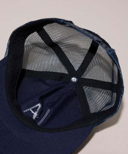 聯名 毛氈Logo斜紋網眼棒球帽