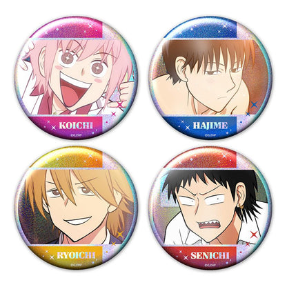 えぶりでいホスト ホログラム 缶バッジ4個套裝 CLUB★ONE款