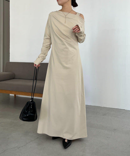 小個子尺碼 吊帶套裝垂墜連衣裙