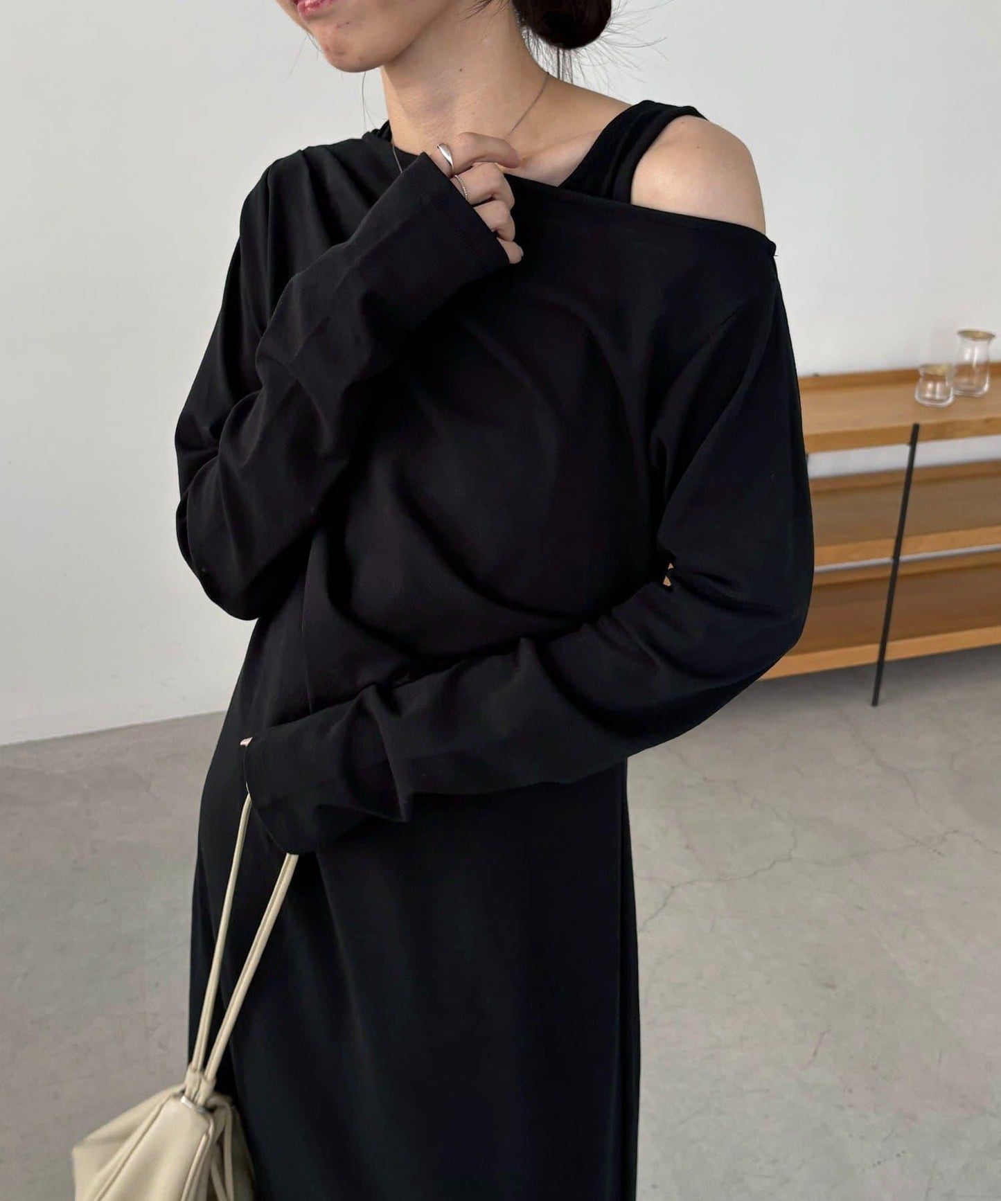 小個子尺碼 吊帶套裝垂墜連衣裙