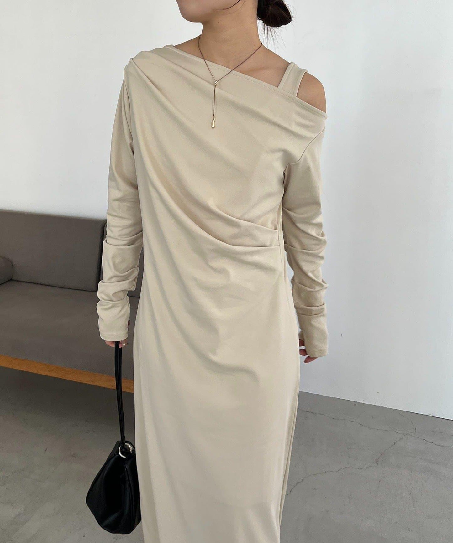 小個子尺碼 吊帶套裝垂墜連衣裙