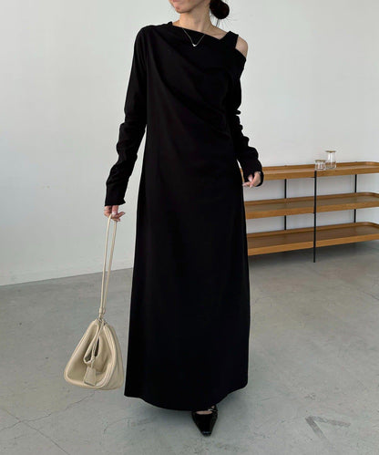 小個子尺碼 吊帶套裝垂墜連衣裙