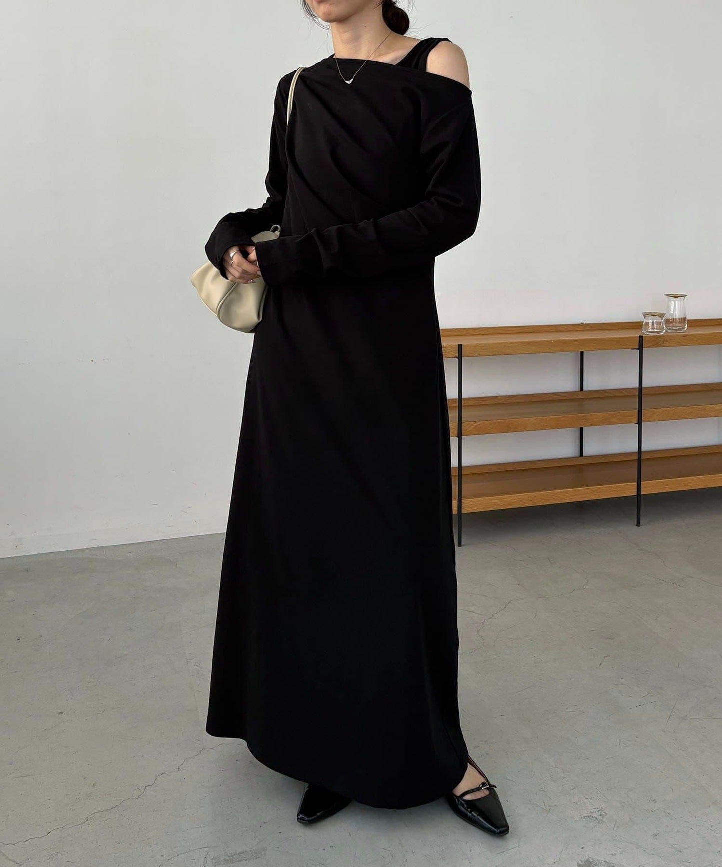 小個子尺碼 吊帶套裝垂墜連衣裙