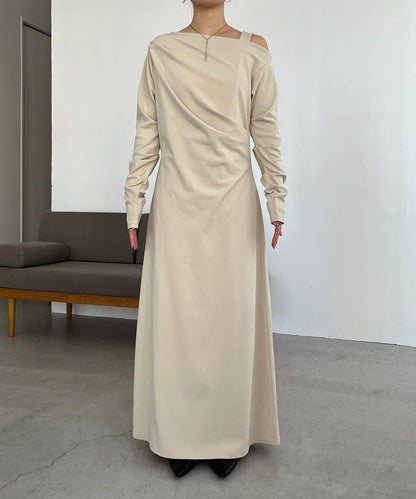 小個子尺碼 吊帶套裝垂墜連衣裙