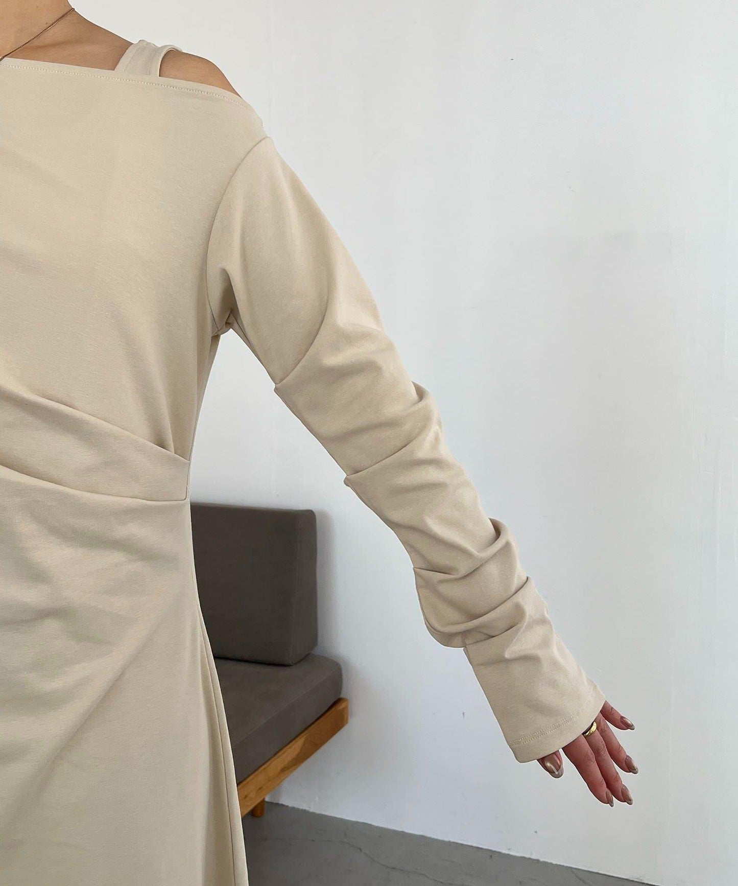 小個子尺碼 吊帶套裝垂墜連衣裙