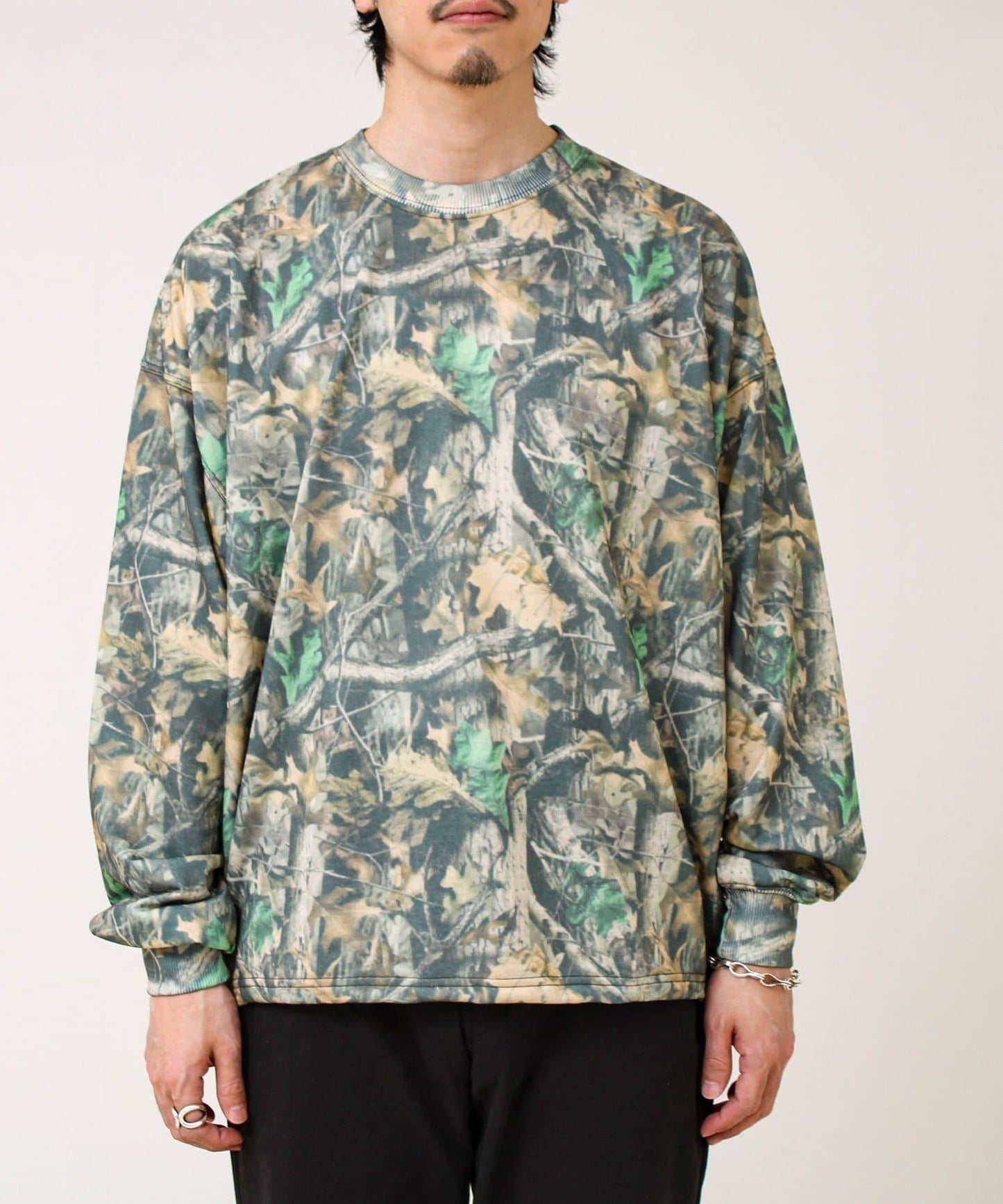 純色 / 真實樹紋迷彩 薄絨 下襬抽繩 衛衣