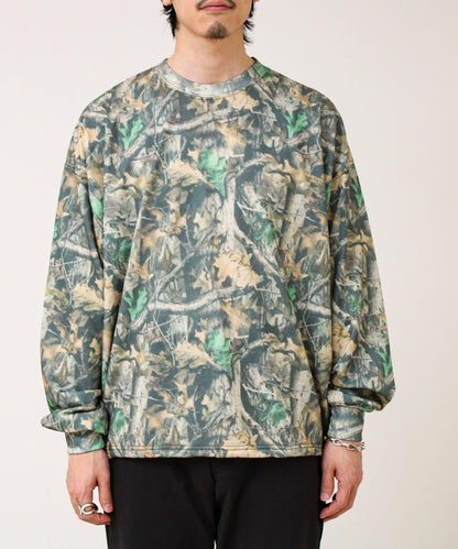 純色 / 真實樹紋迷彩 薄絨 下襬抽繩 衛衣