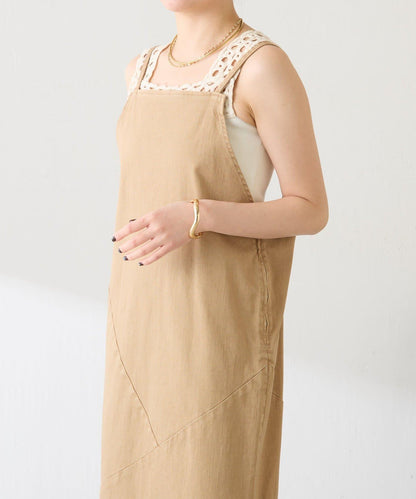 蕾絲裝飾 針織 吊帶上衣