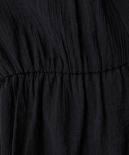 修飾身形 褶皺拼接 襯衫式開衫