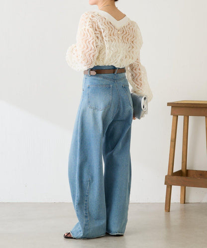 修飾身形 褶皺拼接 襯衫式開衫