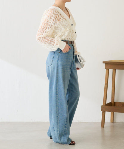 修飾身形 褶皺拼接 襯衫式開衫