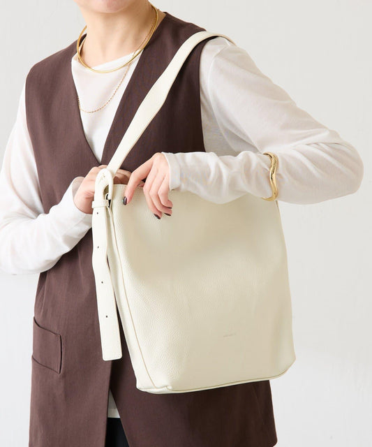 Papillonner ハピヨネ 皮質單手柄手提包