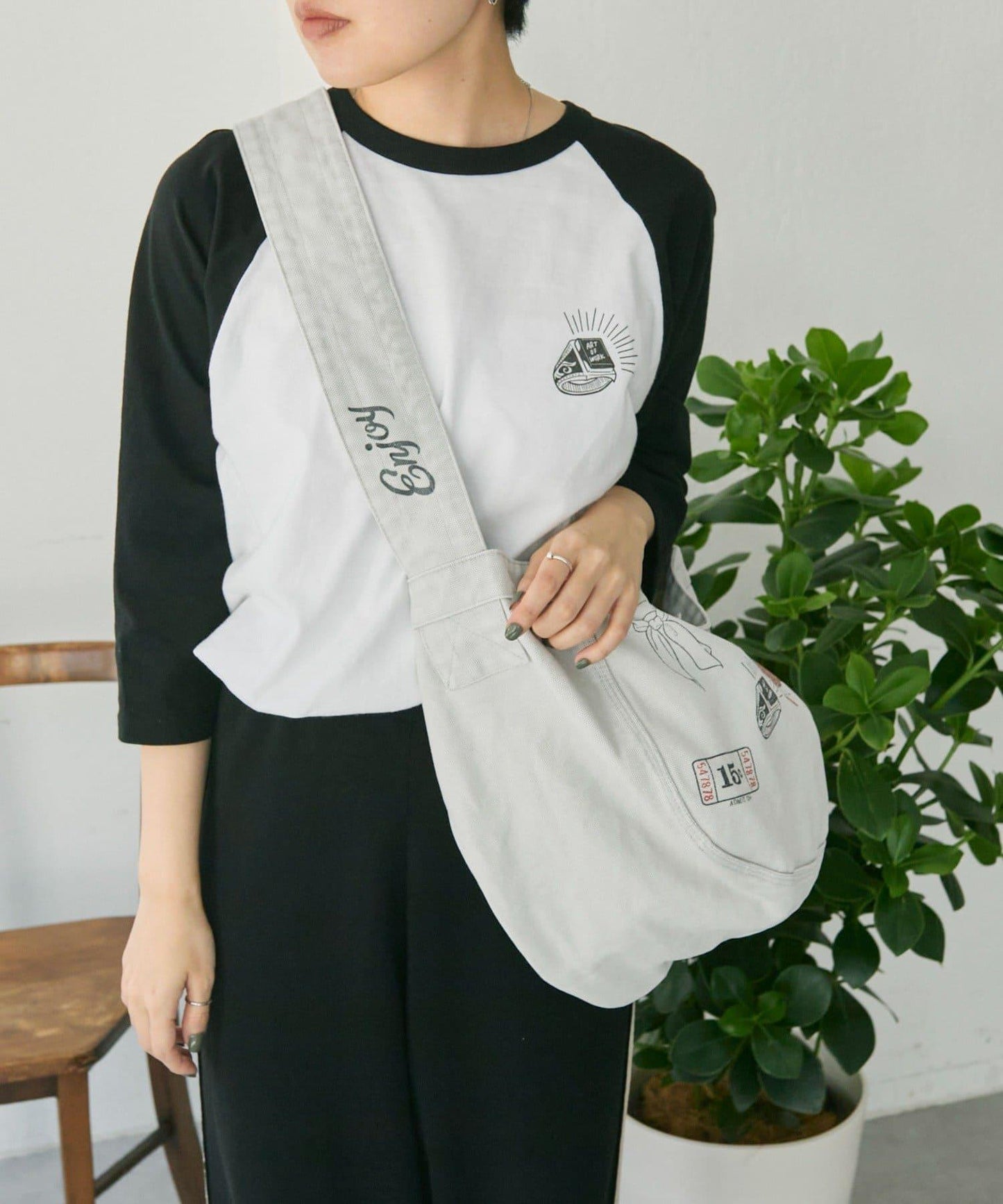 100%純棉 可機洗 Work of art Kendai×SUM1 STYLE  單肩包