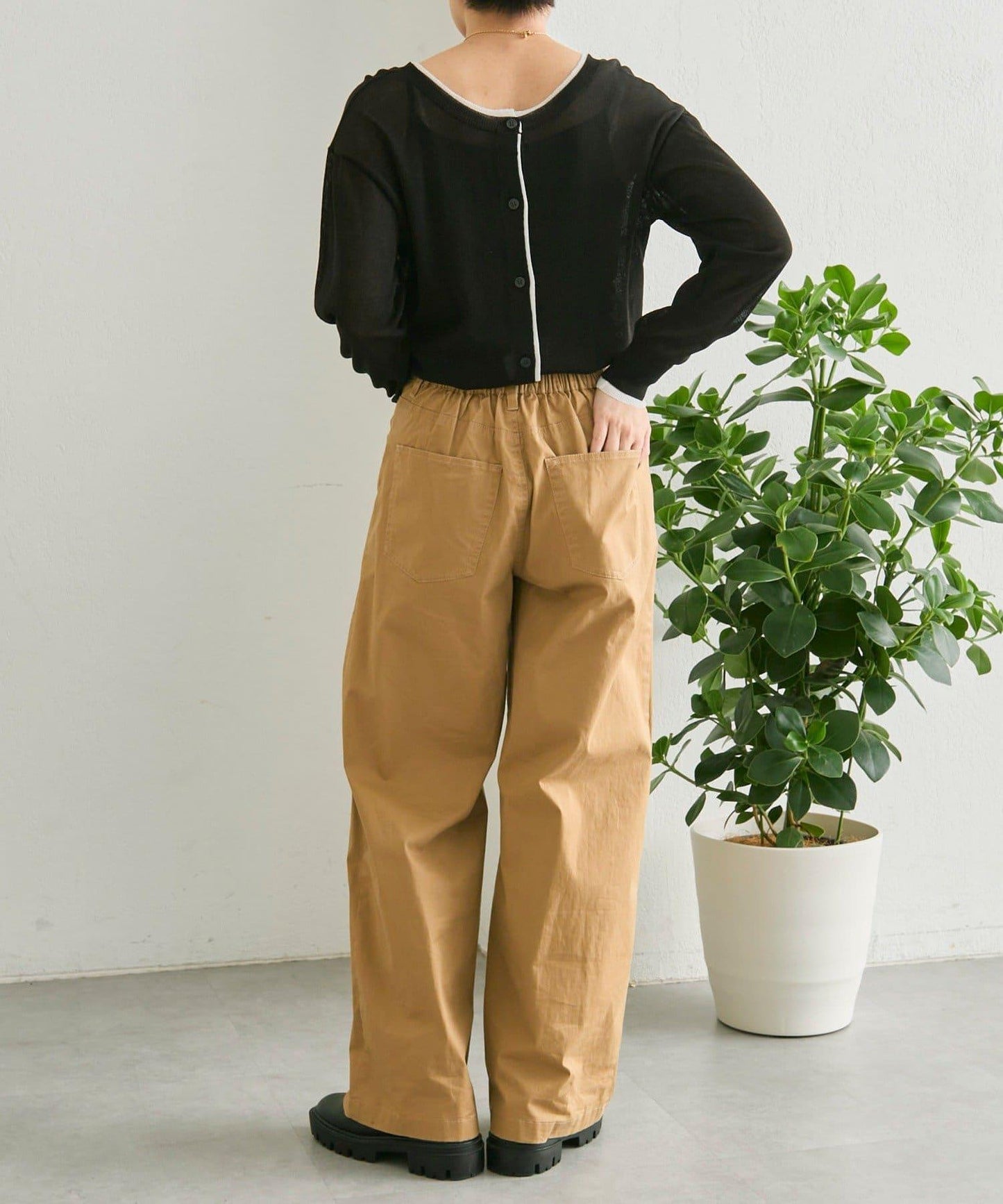 前後雙穿 層次感設計 線條透視 針織開衫 SUM1 STYLE