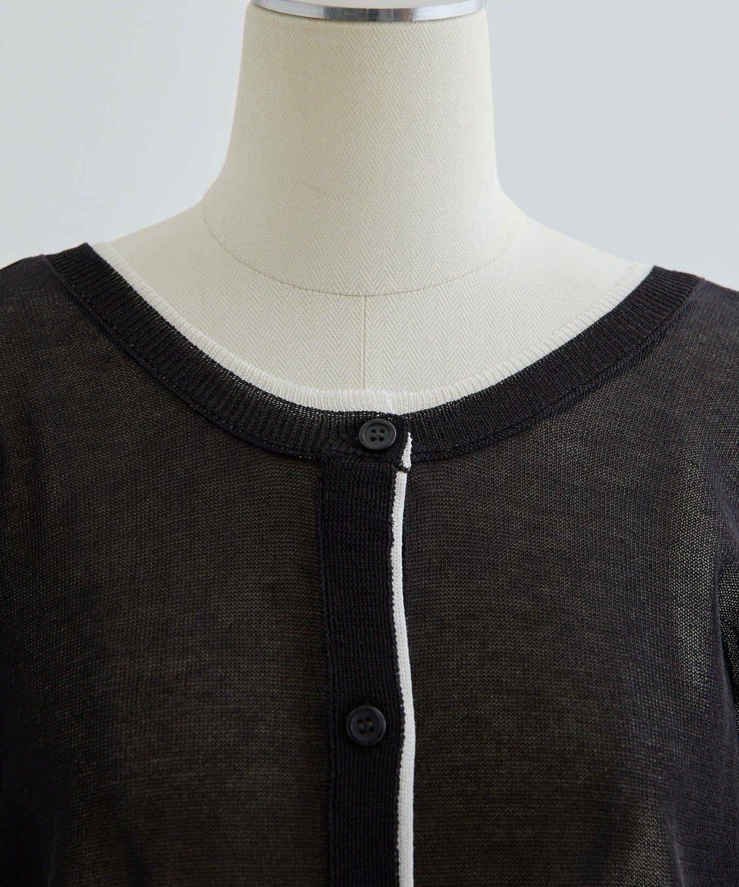 前後雙穿 層次感設計 線條透視 針織開衫 SUM1 STYLE