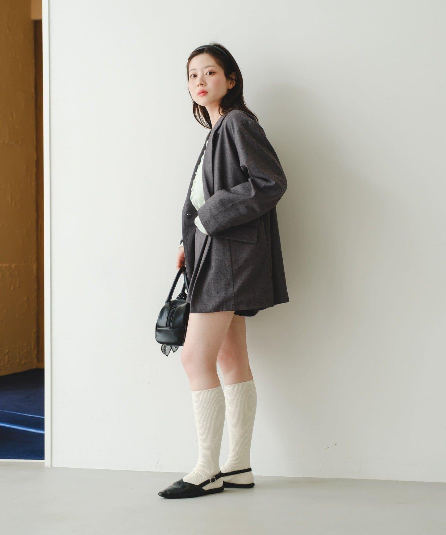 可拆卸蕾絲多方式設計夾克