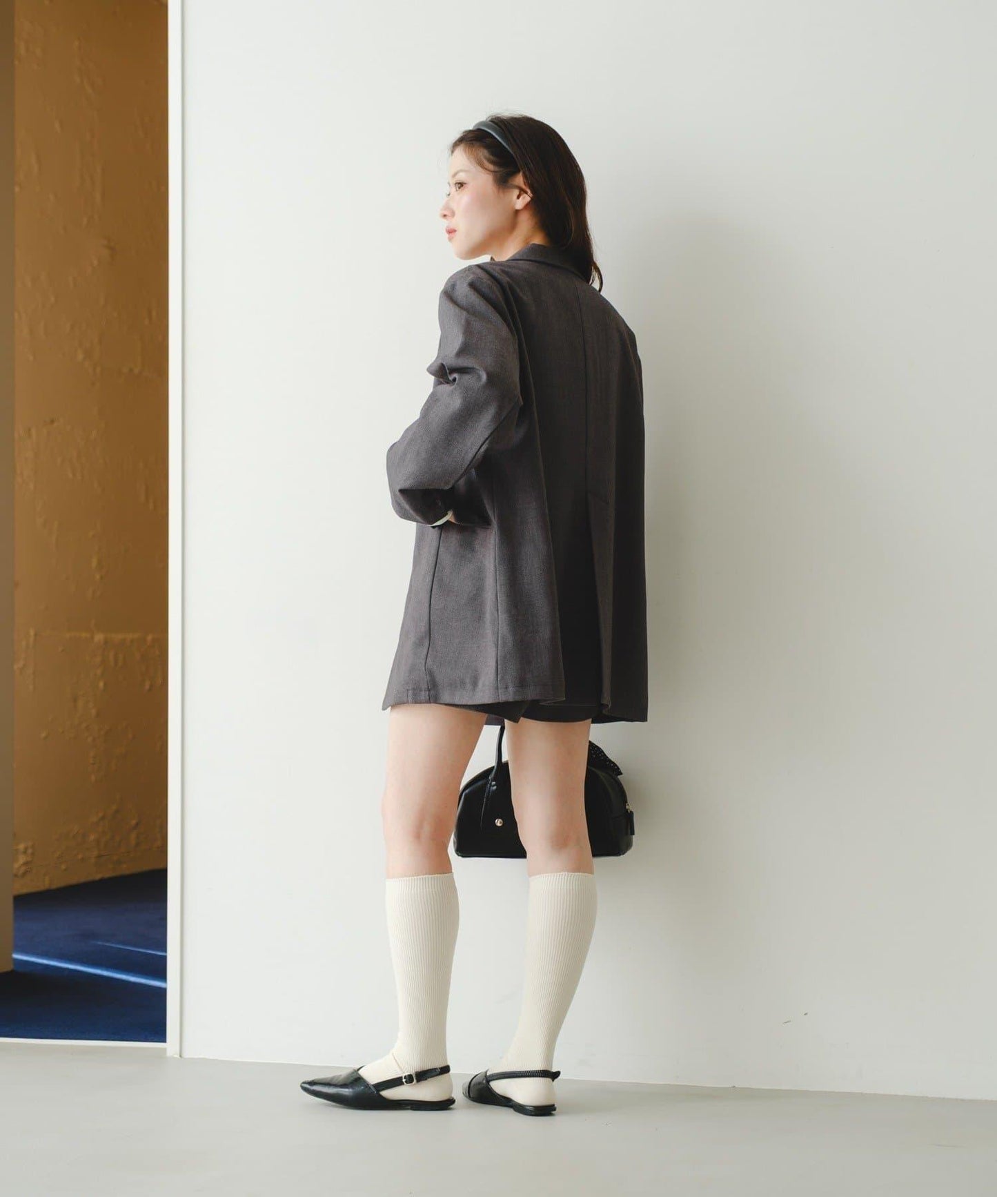 可拆卸蕾絲多方式設計夾克