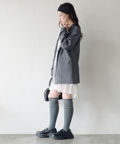 可拆卸蕾絲多方式設計夾克