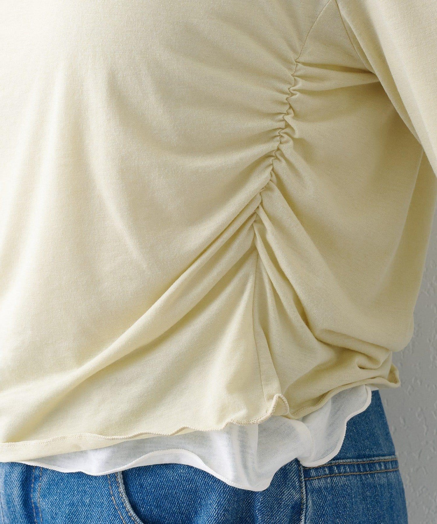 順滑質感層疊設計長袖T恤SET