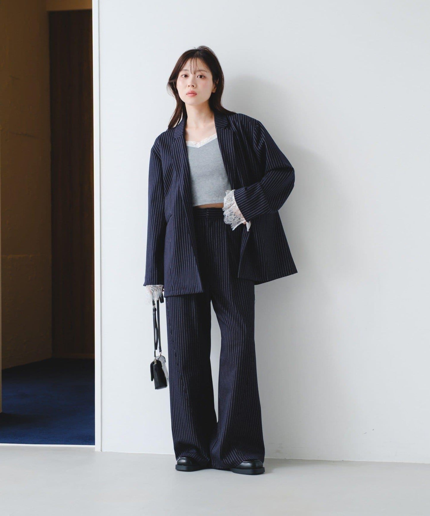 可拆卸蕾絲多方式設計夾克