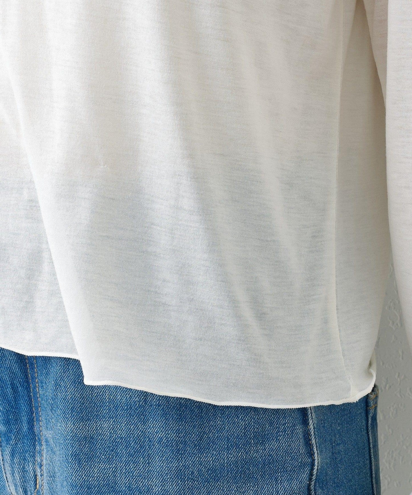 順滑質感層疊設計長袖T恤SET