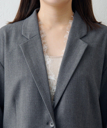 可拆卸蕾絲多方式設計夾克