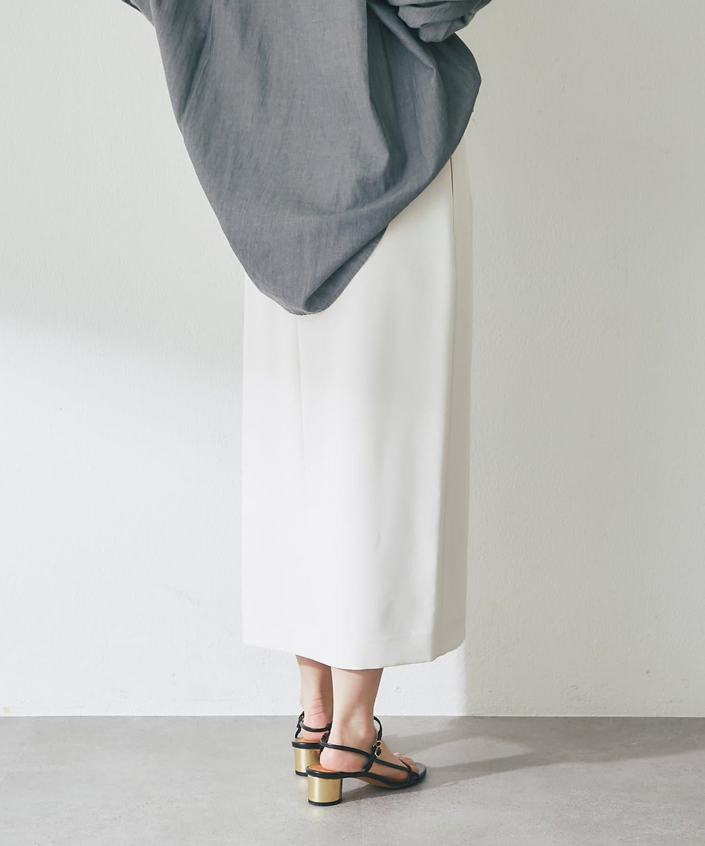 腰帶設計 窄擺半身裙