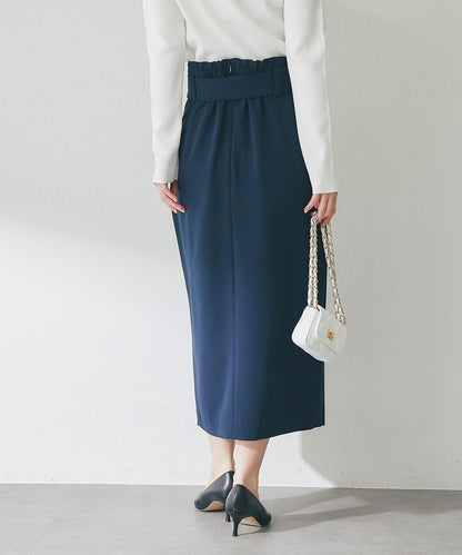 腰帶設計 窄擺半身裙