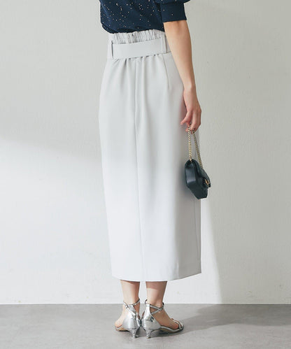 腰帶設計 窄擺半身裙