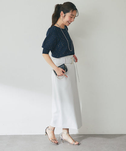 腰帶設計 窄擺半身裙