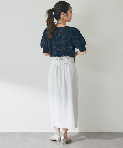 腰帶設計 窄擺半身裙