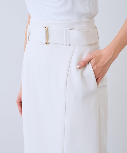 腰帶設計 窄擺半身裙