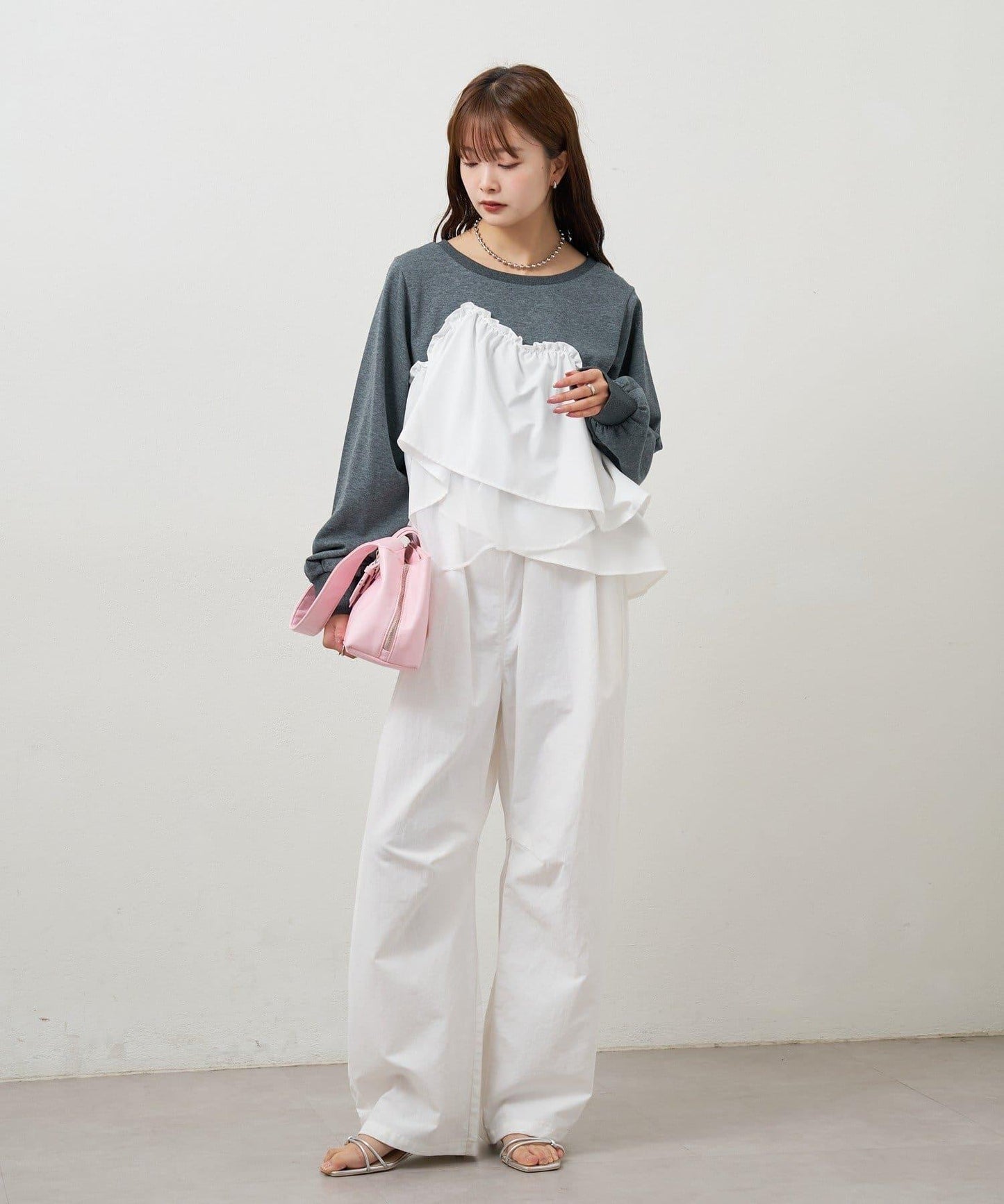 背心拼接設計衛衣