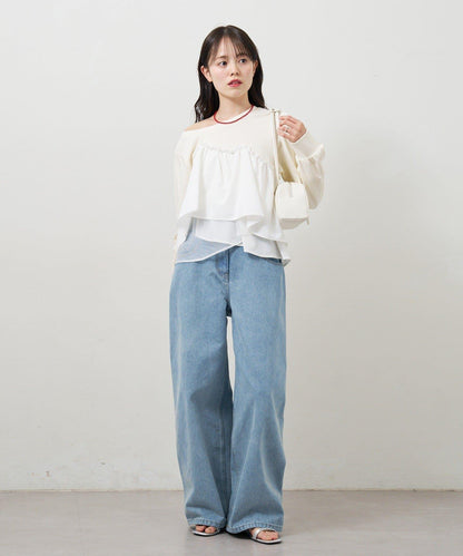 背心拼接設計衛衣