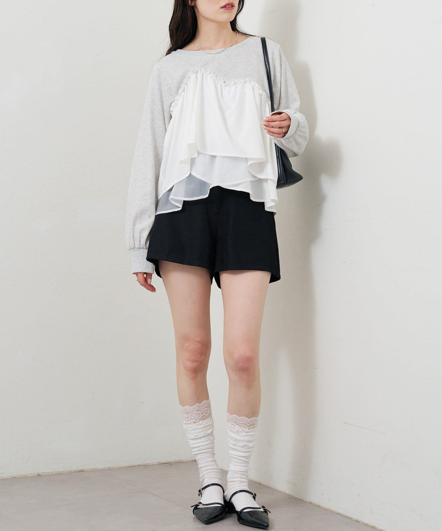 背心拼接設計衛衣