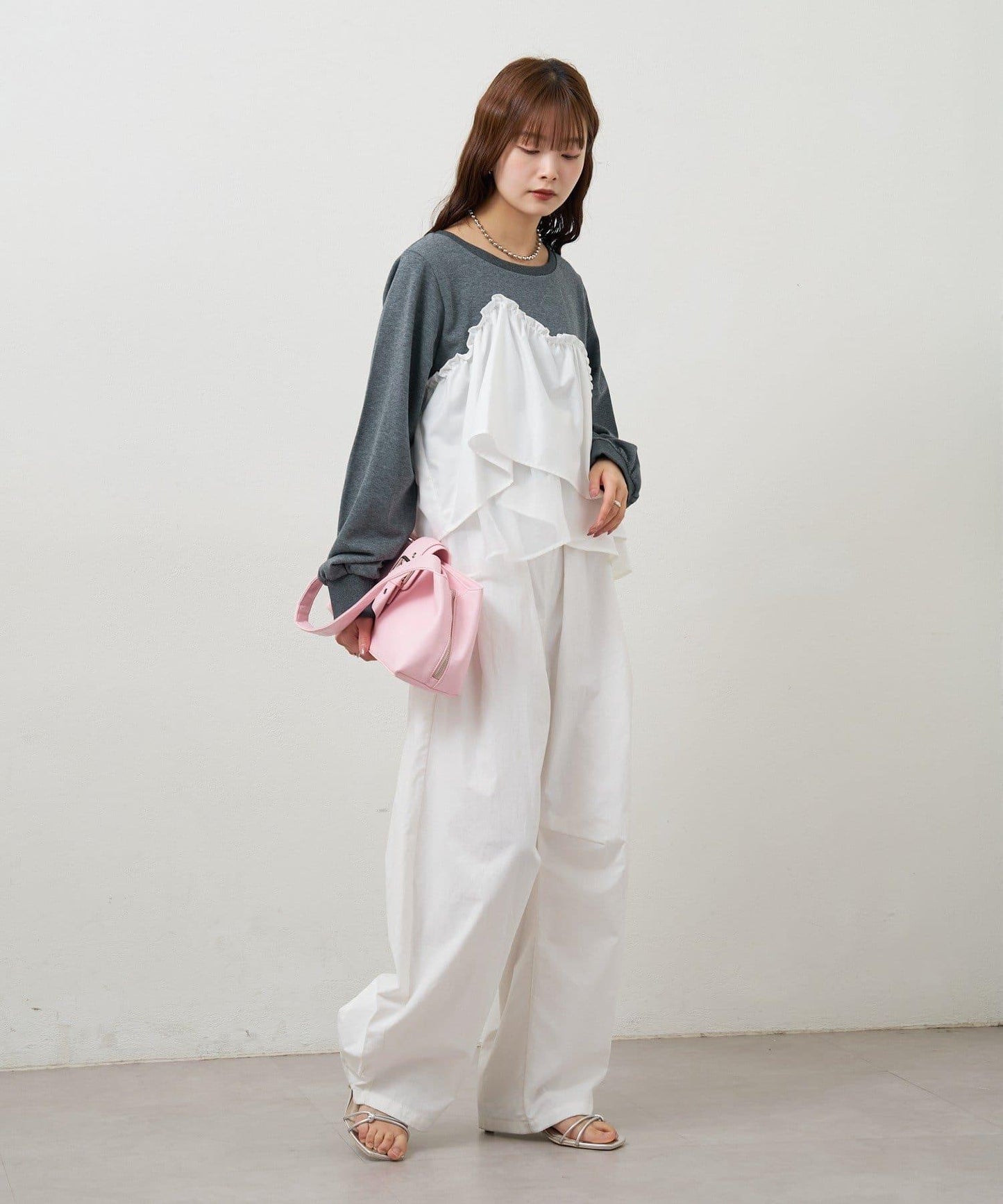 背心拼接設計衛衣