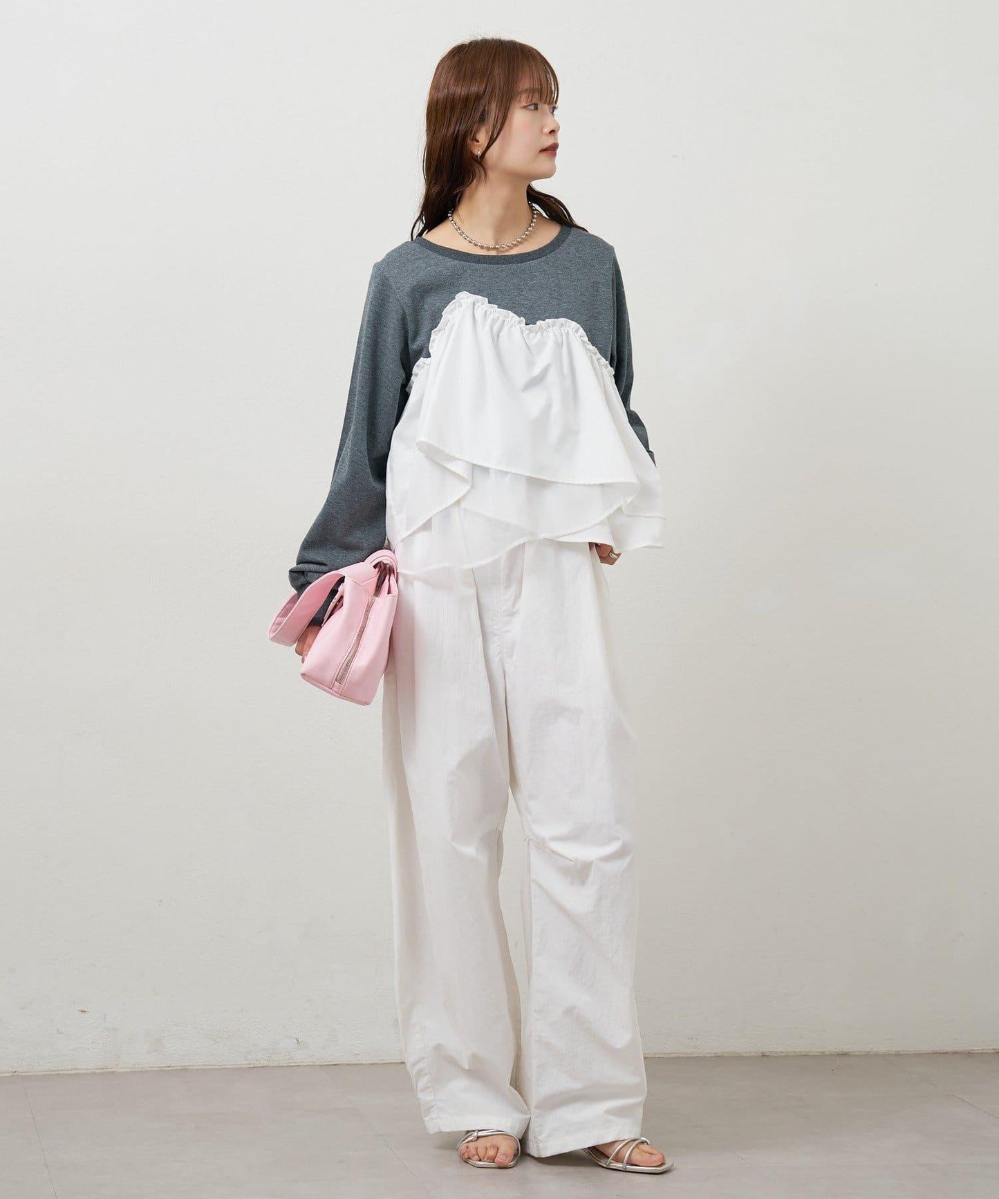 背心拼接設計衛衣