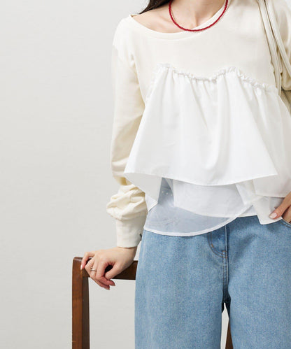 背心拼接設計衛衣