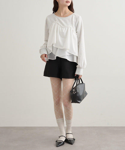 背心拼接設計衛衣